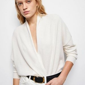 Nili Lotan Lakota Cashmere Surplice Sweater